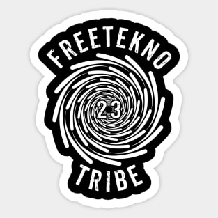 Tekno 23 for Freetekno Tribe Sticker